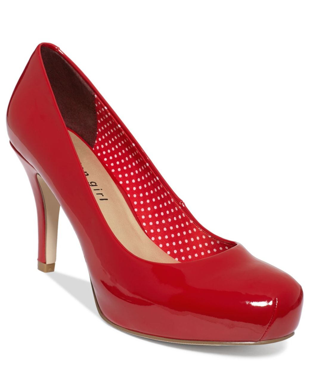 Madden Girl Getta Platform Pumps in Red | Lyst