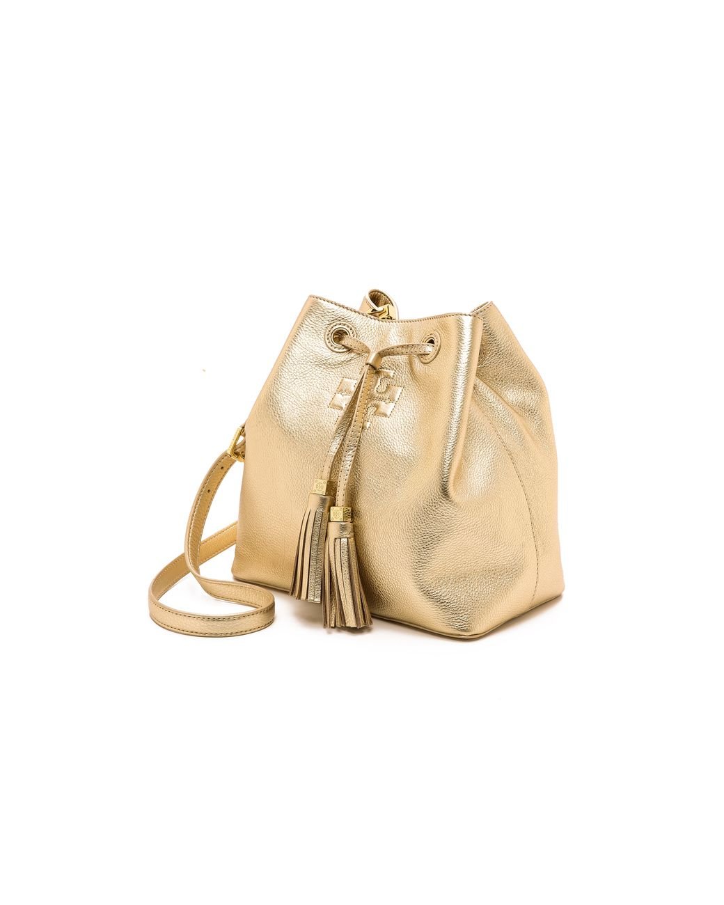 Gold hot sale bucket bag