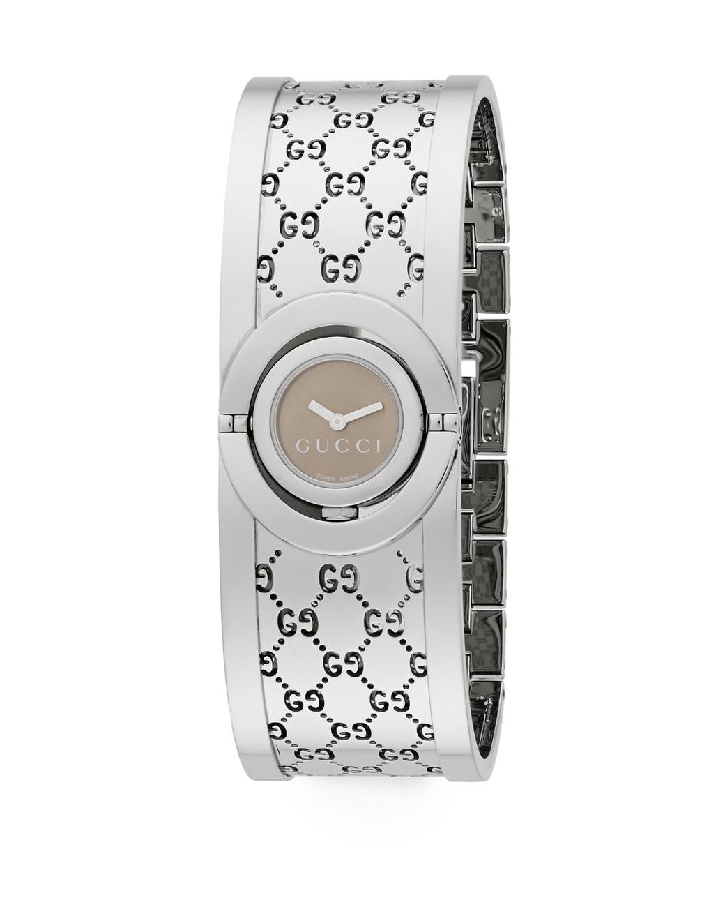 Gucci Twirl Stainless Steel Monogram 