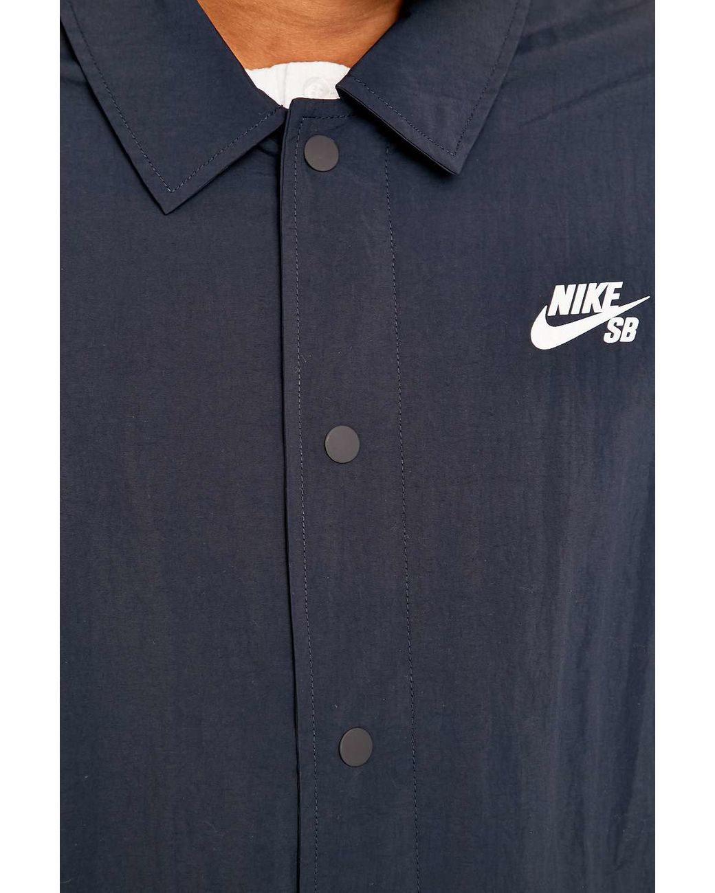 Nike Navy Coaches Jacket in Blue for Men | Lyst UK