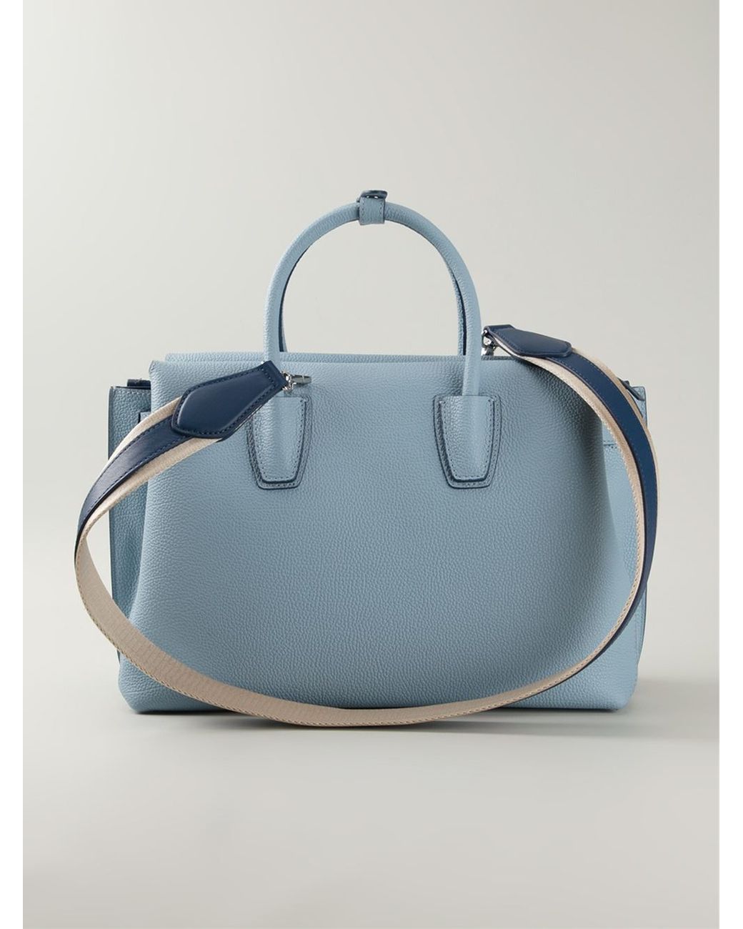 MCM 'münchen' Small Tote Bag in Blue