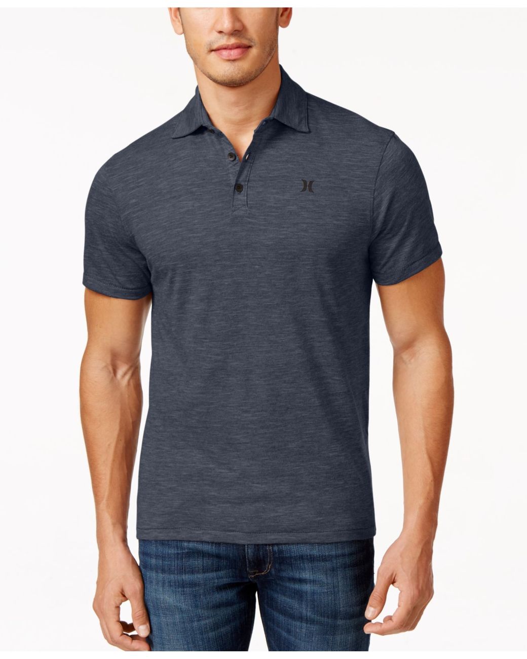 Hurley Men's Sway Knit Polo Shirt in Blue for Men | Lyst