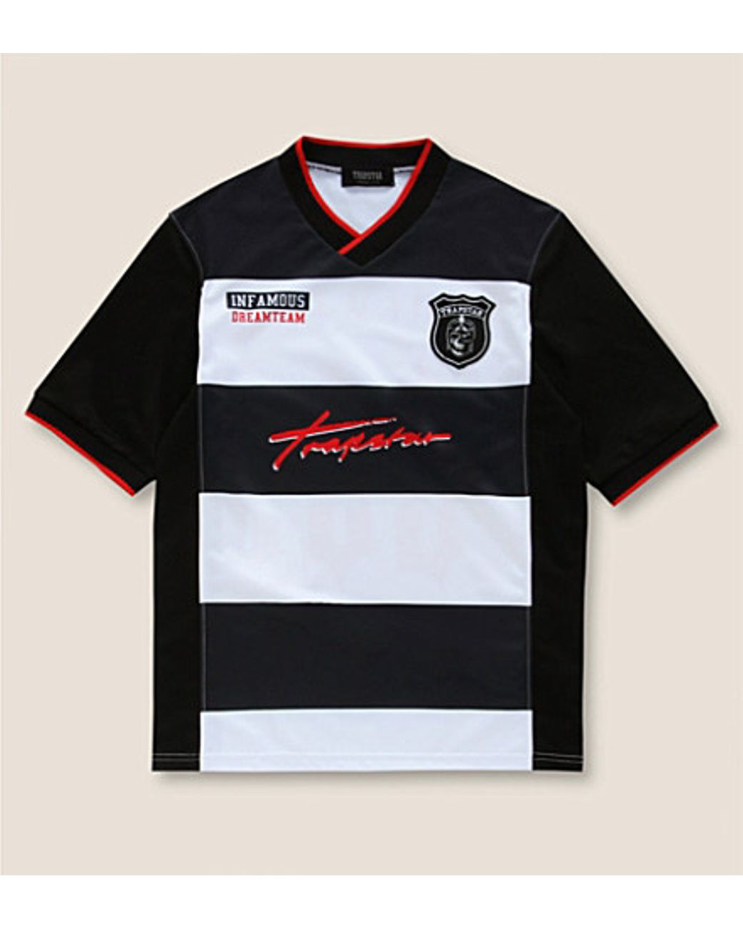 Trapstar Infamous Dream Team Football Shirt - For Men in Black for Men ...