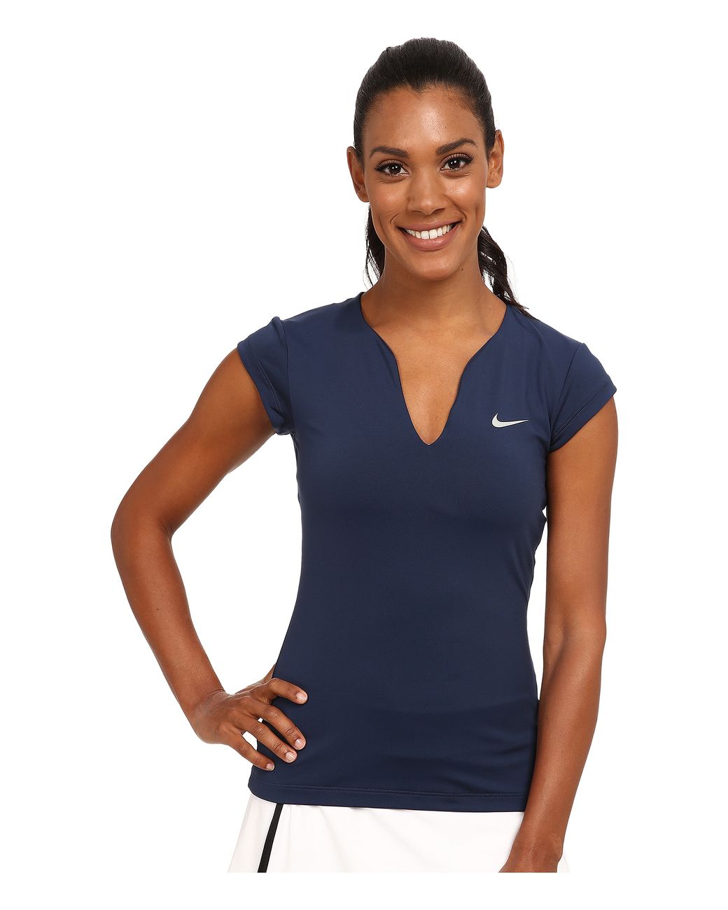 Nike Pure Tennis Top in Blue | Lyst