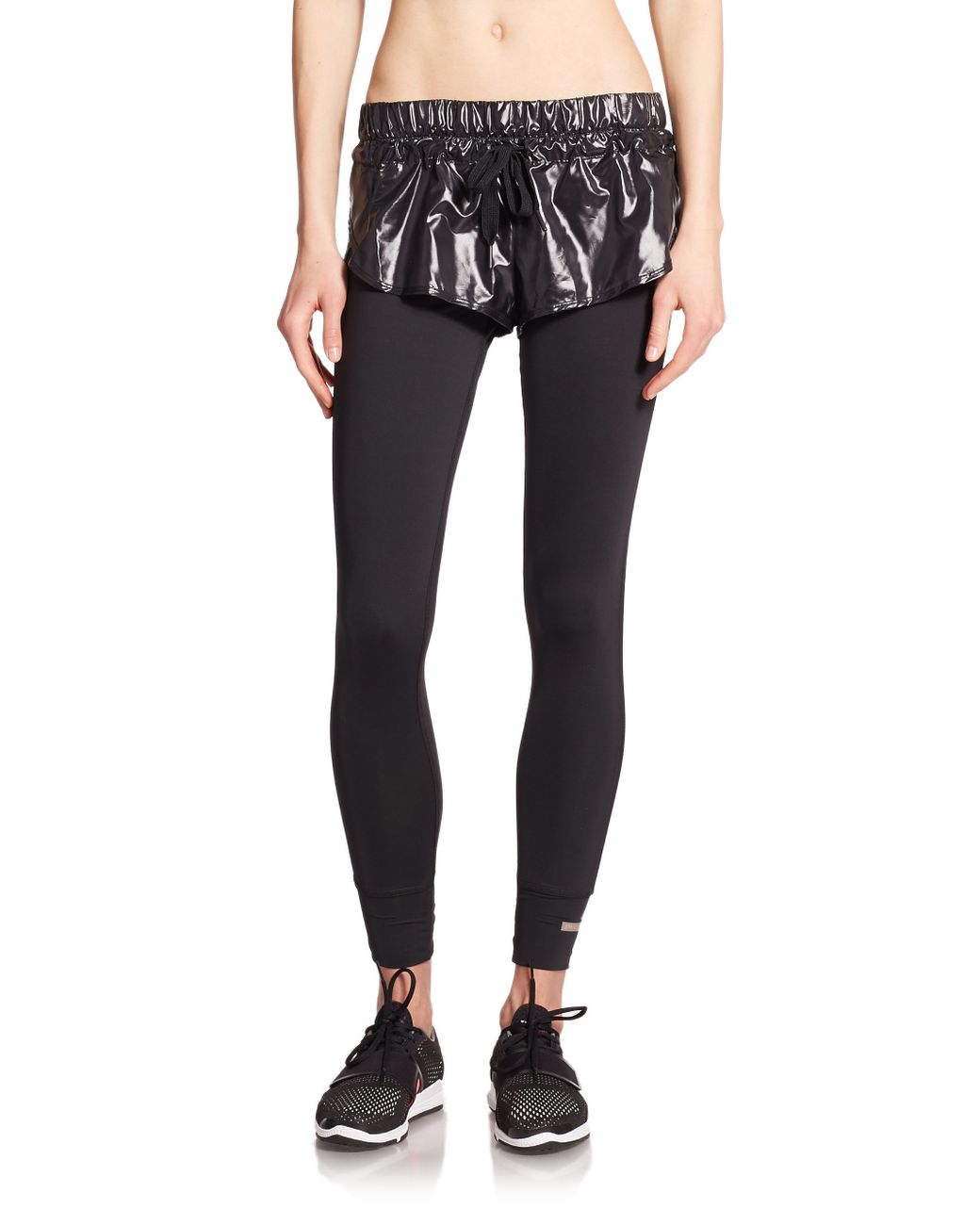 adidas By Stella McCartney Short-leggings Combination in Black | Lyst