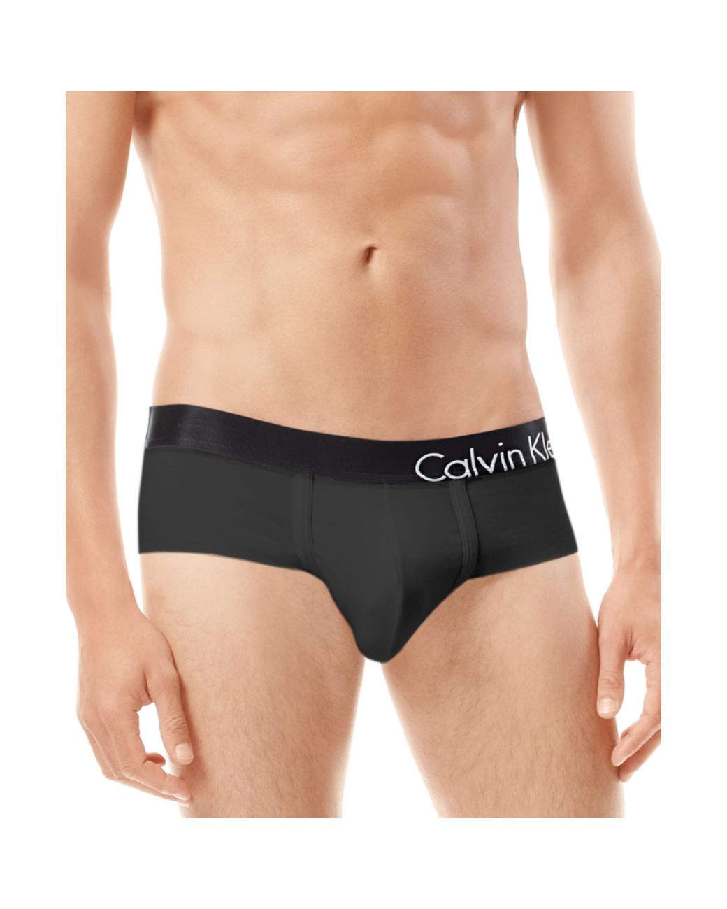 Calvin Klein Bold Cotton Low Rise Flex Brief in Black for Men | Lyst