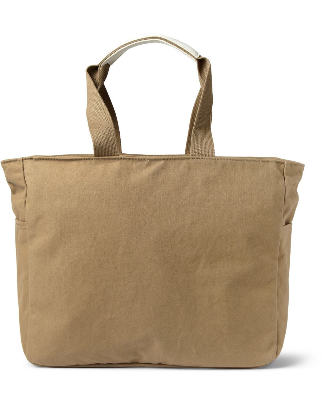 Porter-Yoshida and Co Beat Leather-Trimmed Cotton-Canvas Tote Bag in ...
