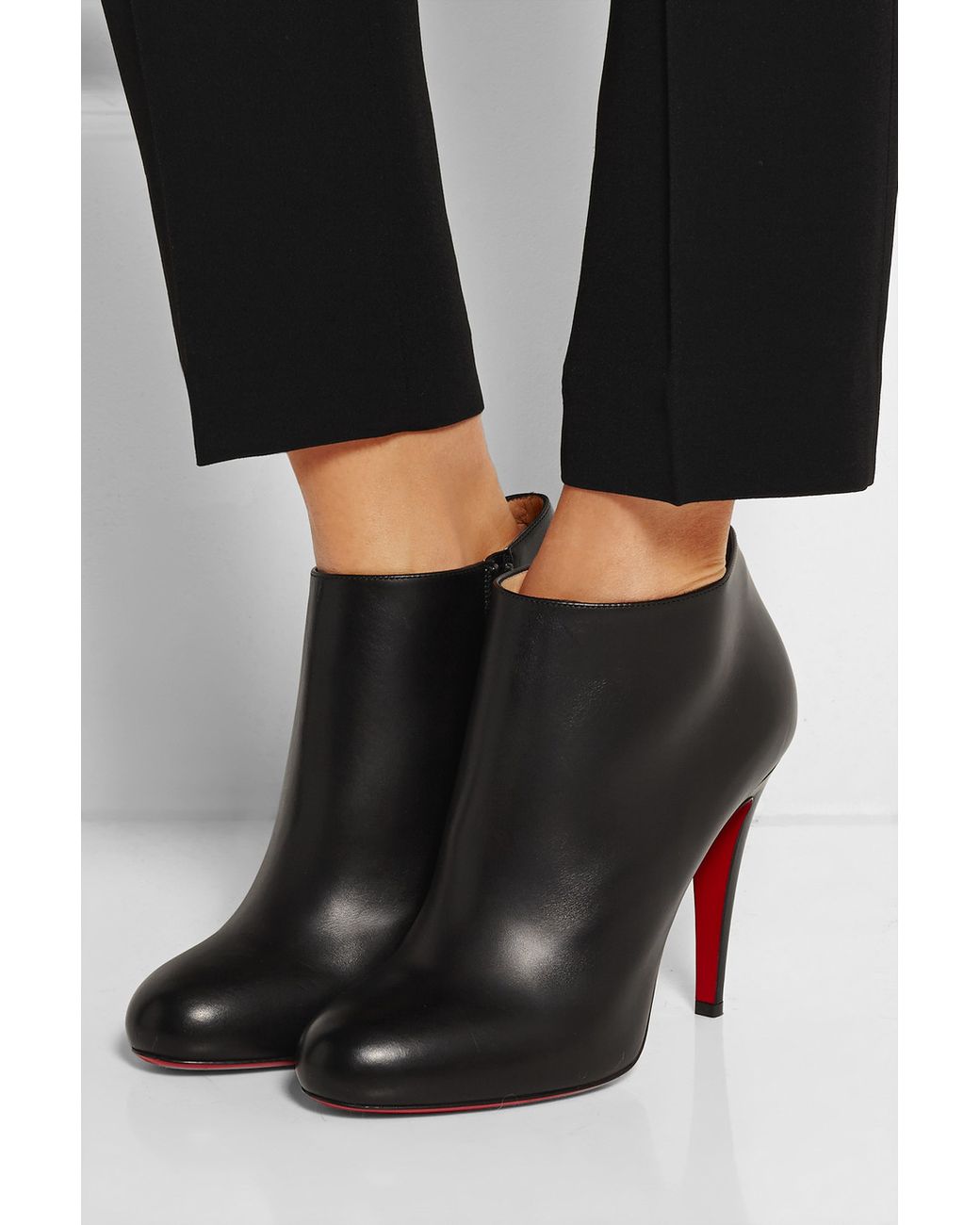 Belle round toe hotsell bootie christian louboutin