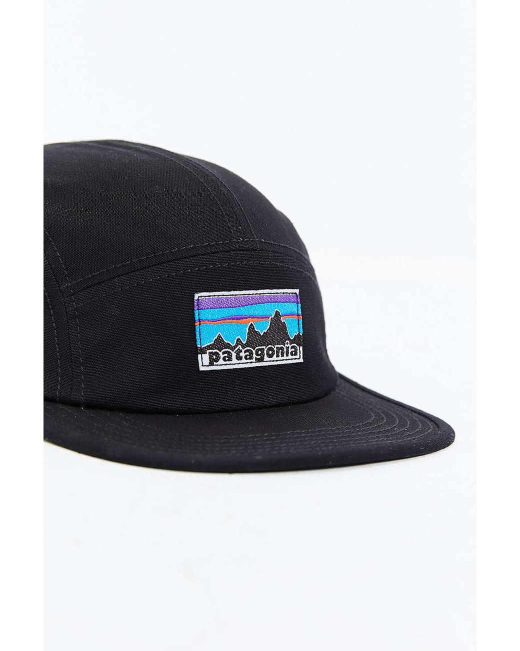 Patagonia Retro Fitz Roy Label 5-panel Baseball Hat in Black for Men | Lyst