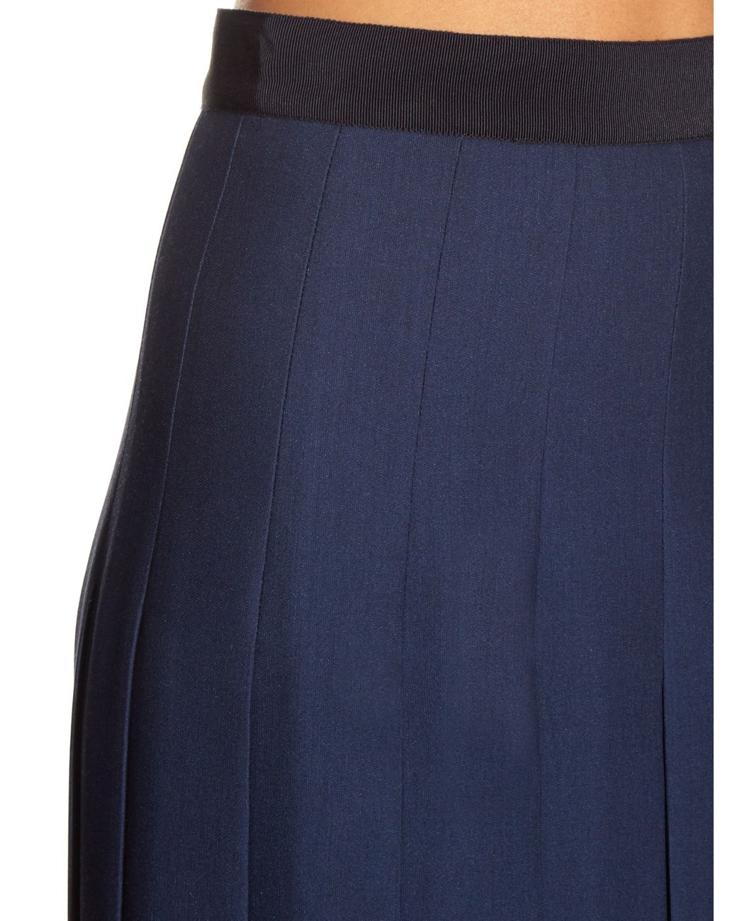 Gucci navy 2025 pleated skirt