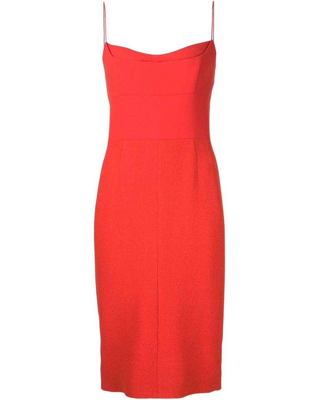 Narciso Rodriguez Spaghetti Strap Dress in Red | Lyst