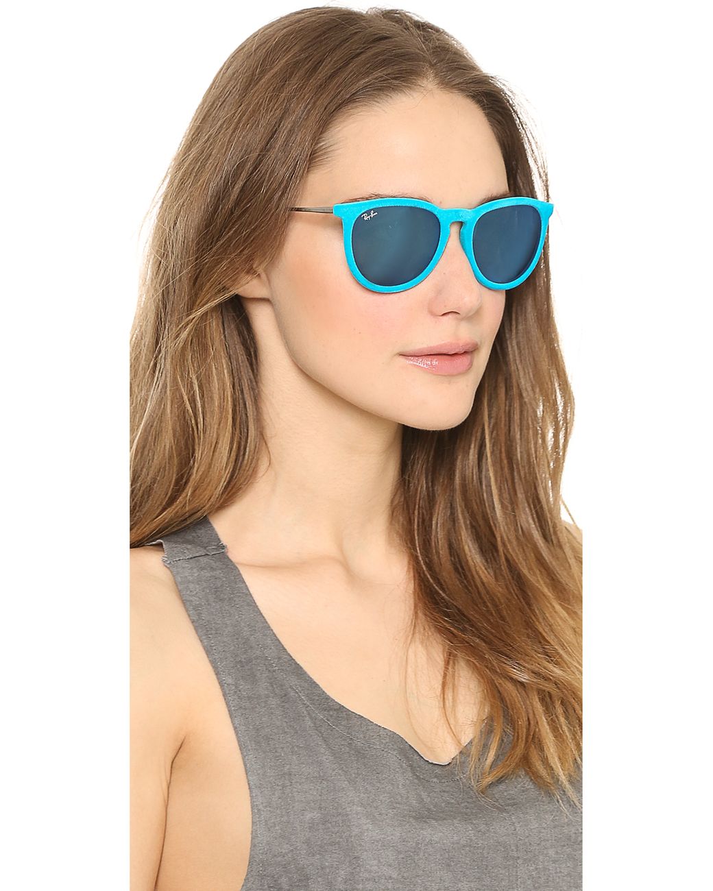 Ray-Ban Erika Velvet Sunglasses - Violet in Blue | Lyst