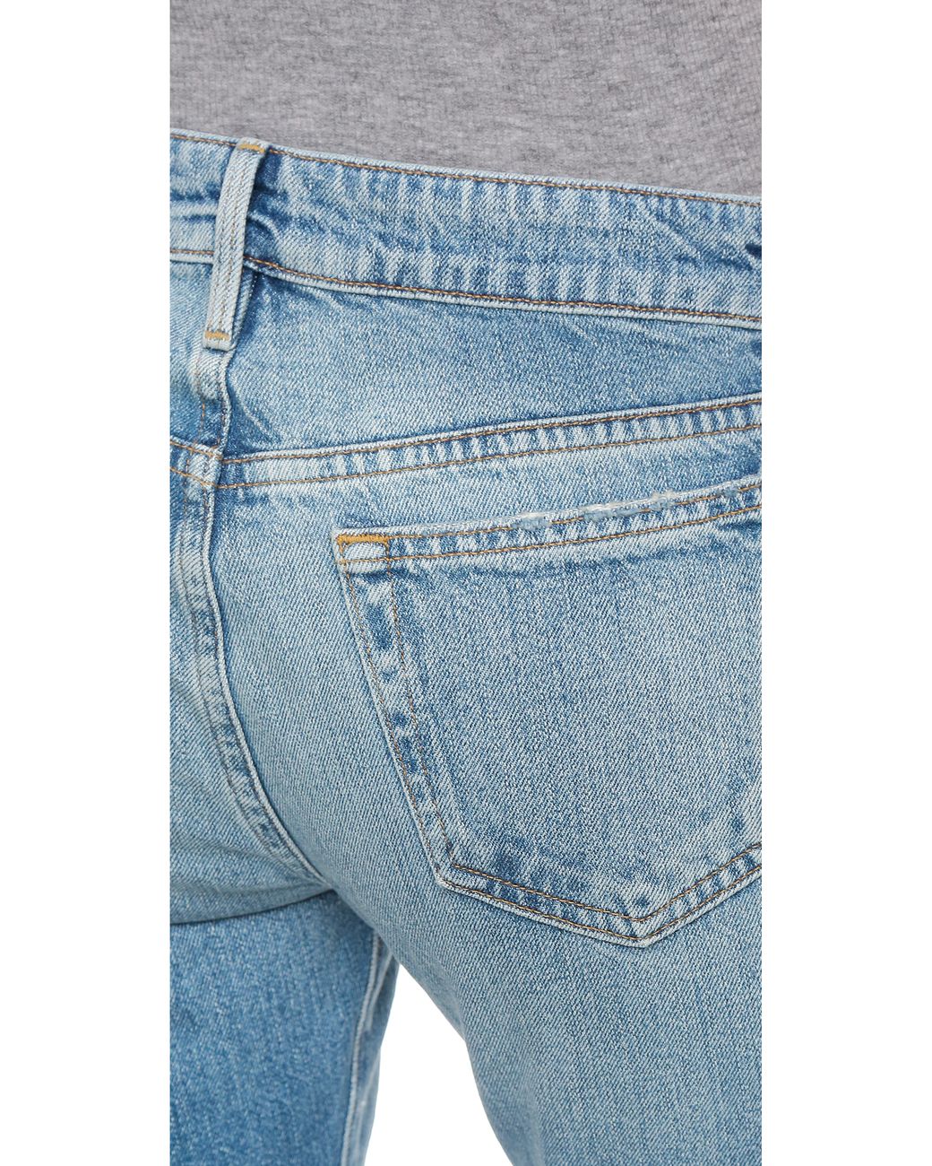 FRAME Le Grand Garcon Boyfriend Jeans Wellsley in Blue Lyst