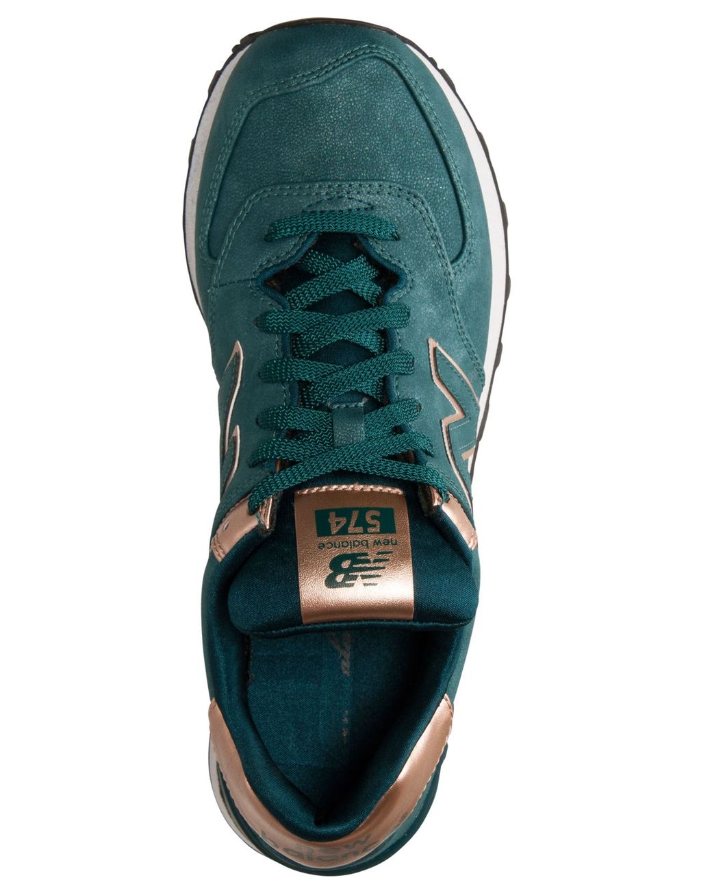 New Balance Women's 574 Precious Metals Casual Sneakers Finish Line in Green | Lyst