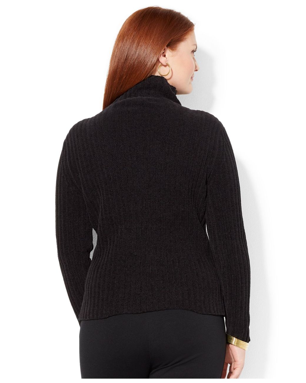 Plus size hotsell ribbed turtleneck sweater