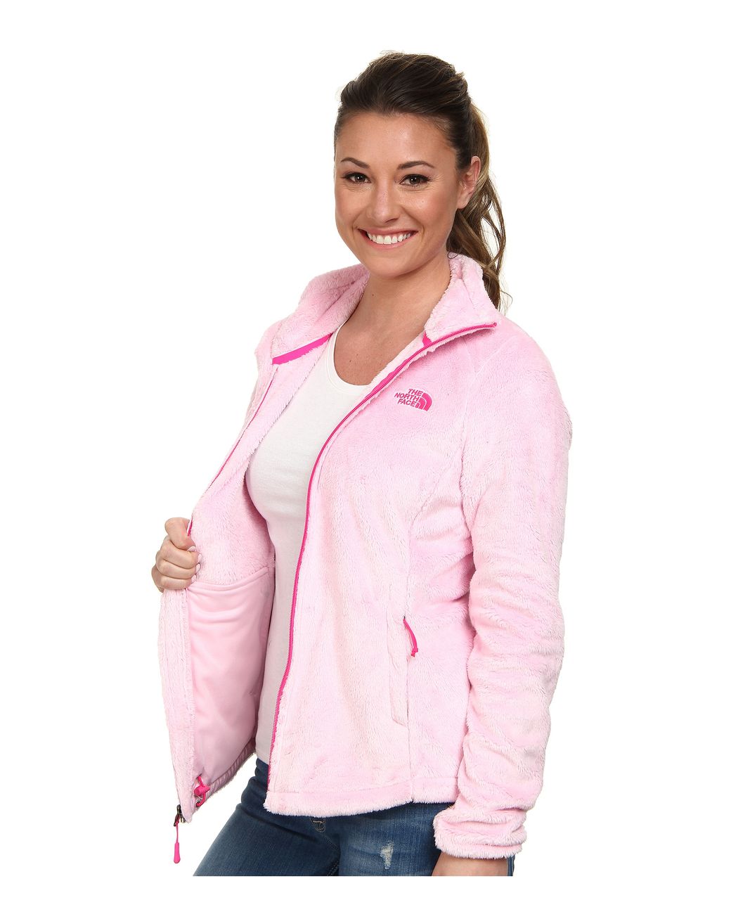 north face osito pink