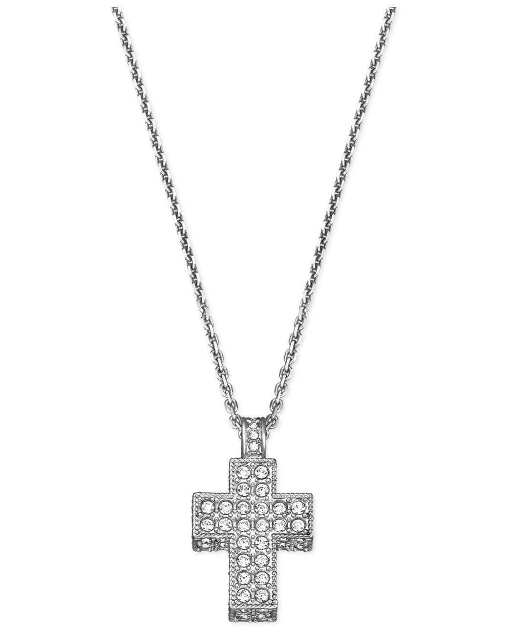 Swarovski Crystal AB Cross Necklace Kit - Perlinebijoux.com
