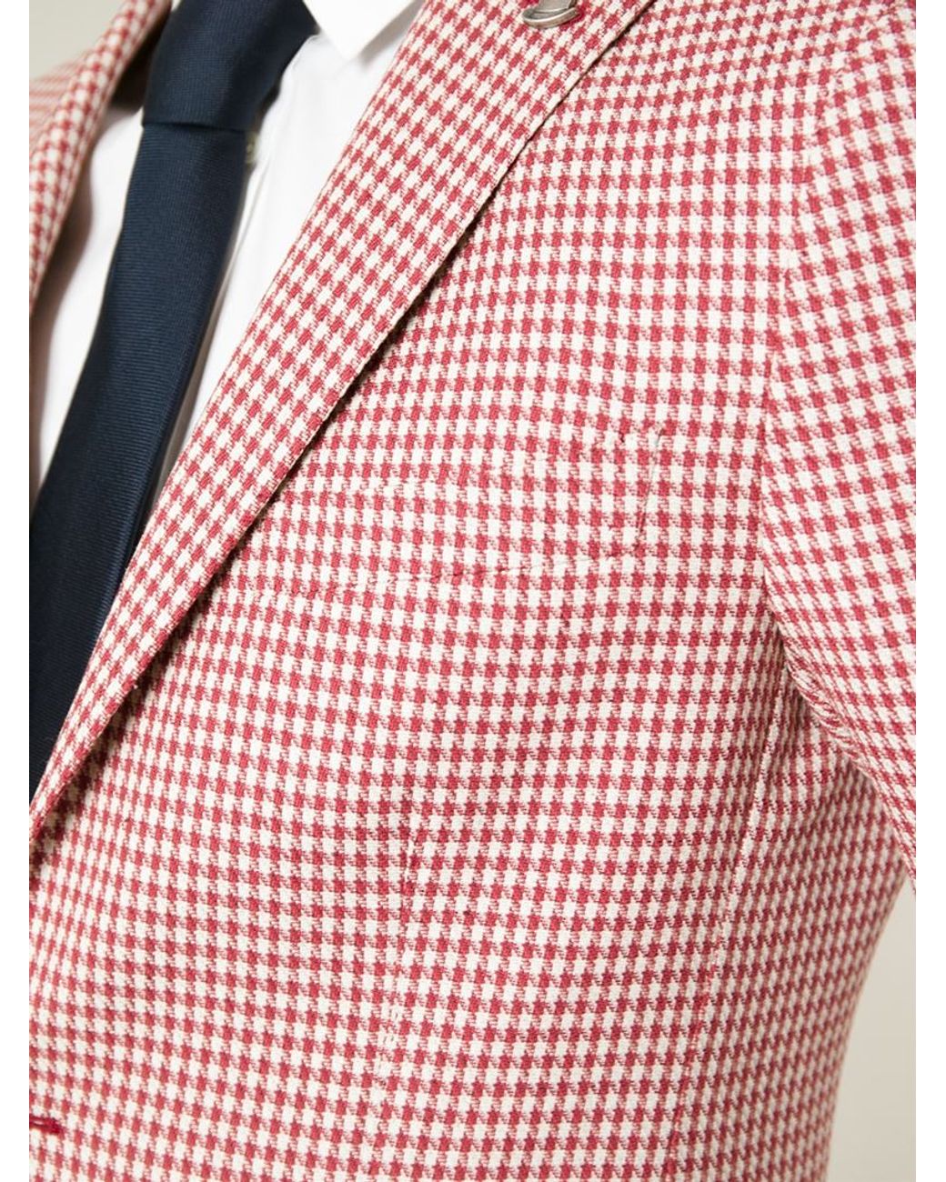 Red houndstooth jacket new arrivals