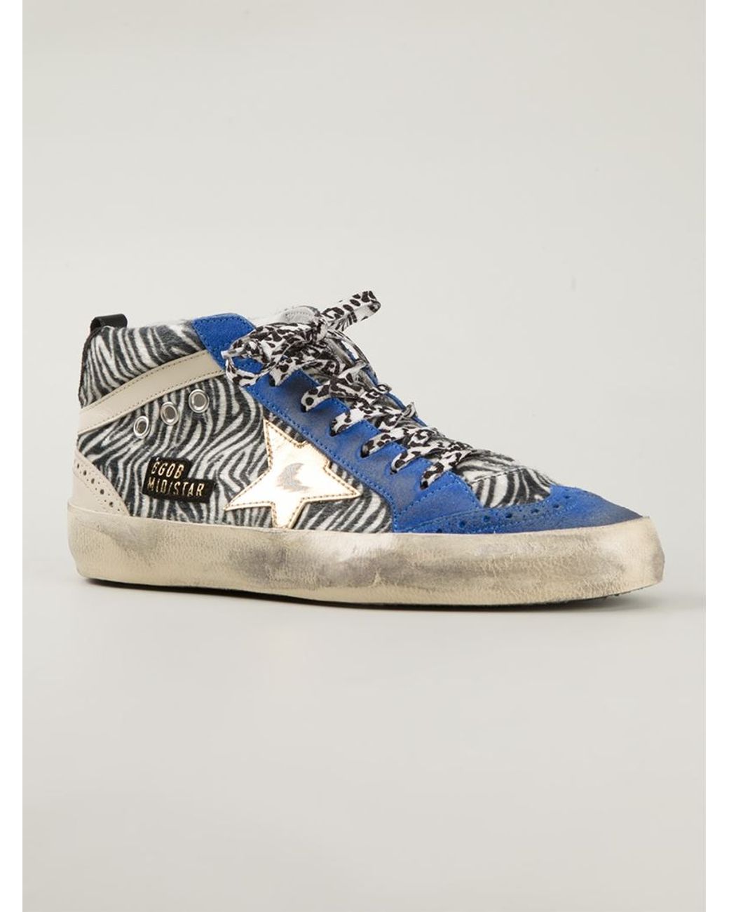 Golden goose mid star zebra outlet