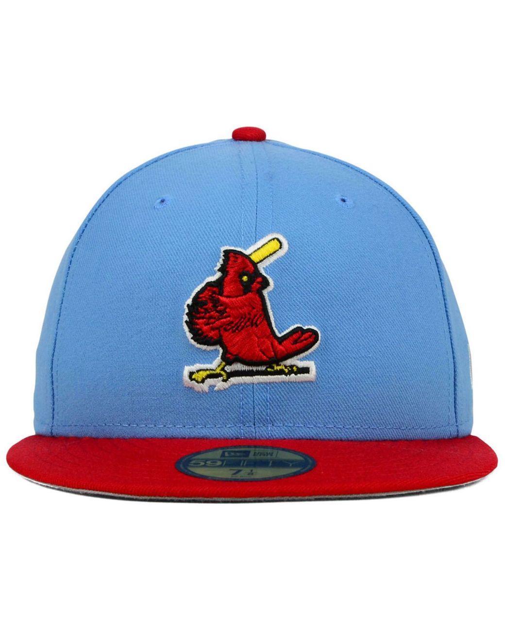 Men's New Era Light Blue St. Louis Cardinals Bird Cooperstown