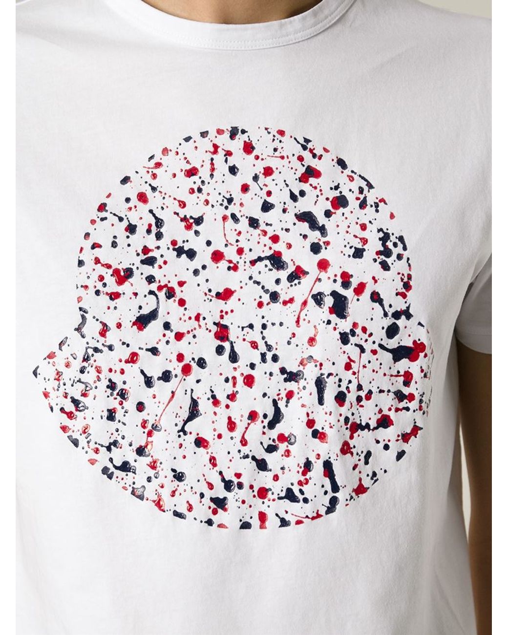 Moncler Paint Splatter Print T-shirt in 