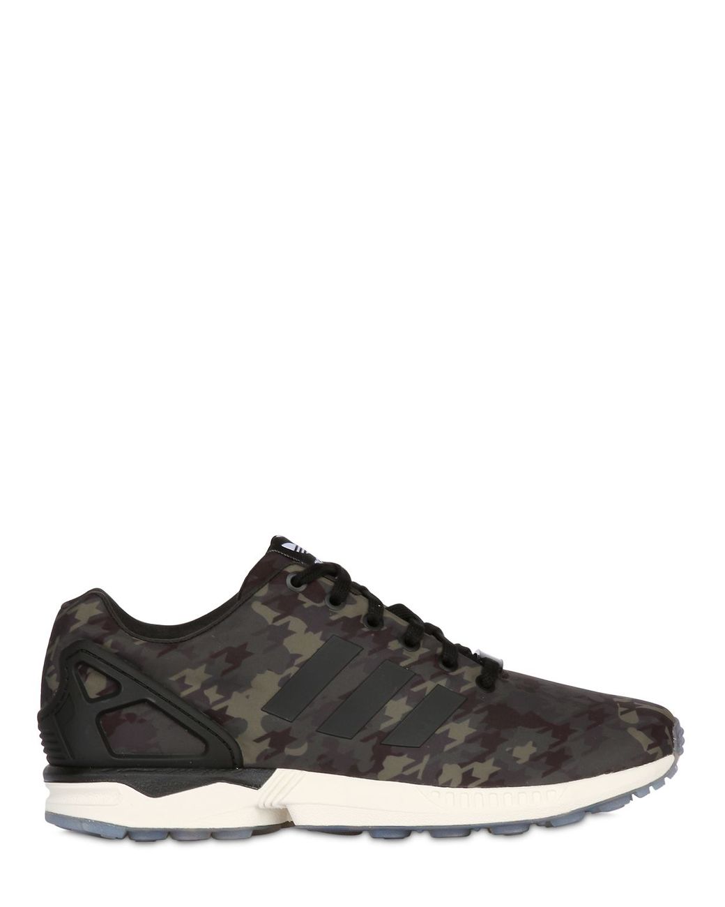 adidas Originals Zx Flux Camo 2.0 Sneakers in Grey for Men | Lyst UK