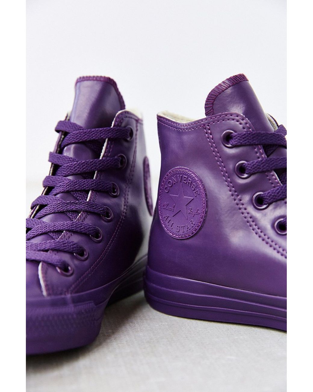Converse Chuck Taylor All Star Berry Rubber High-Top Women'S Sneaker in  Purple | Lyst