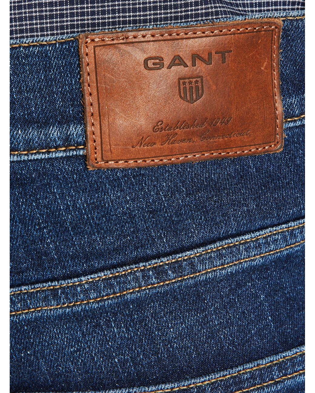 GANT Denim Tyler Straight Jeans in Dark Blue (Blue) for Men | Lyst UK