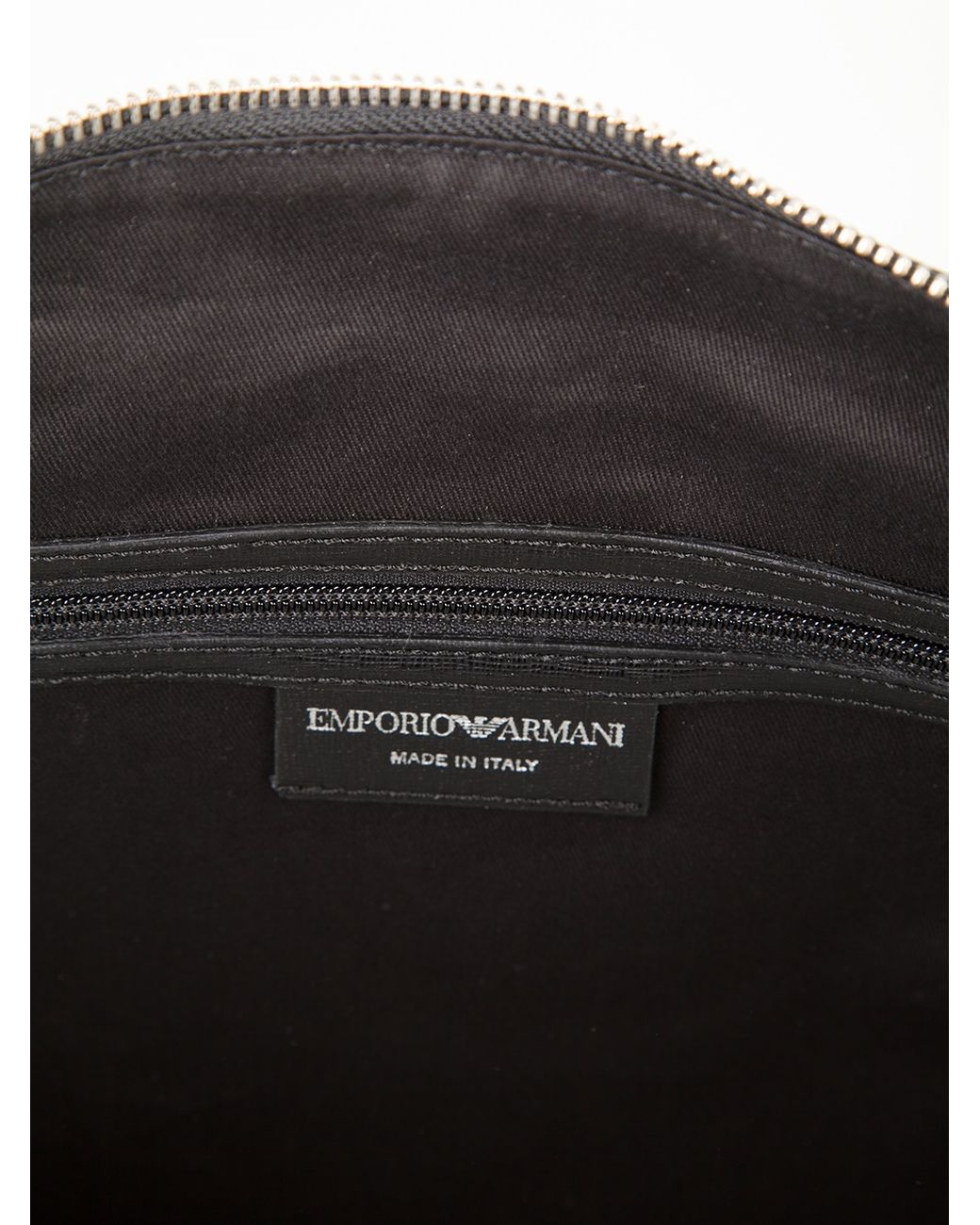 Emporio Armani Monogrammed Duffle Bag in Black for Men | Lyst