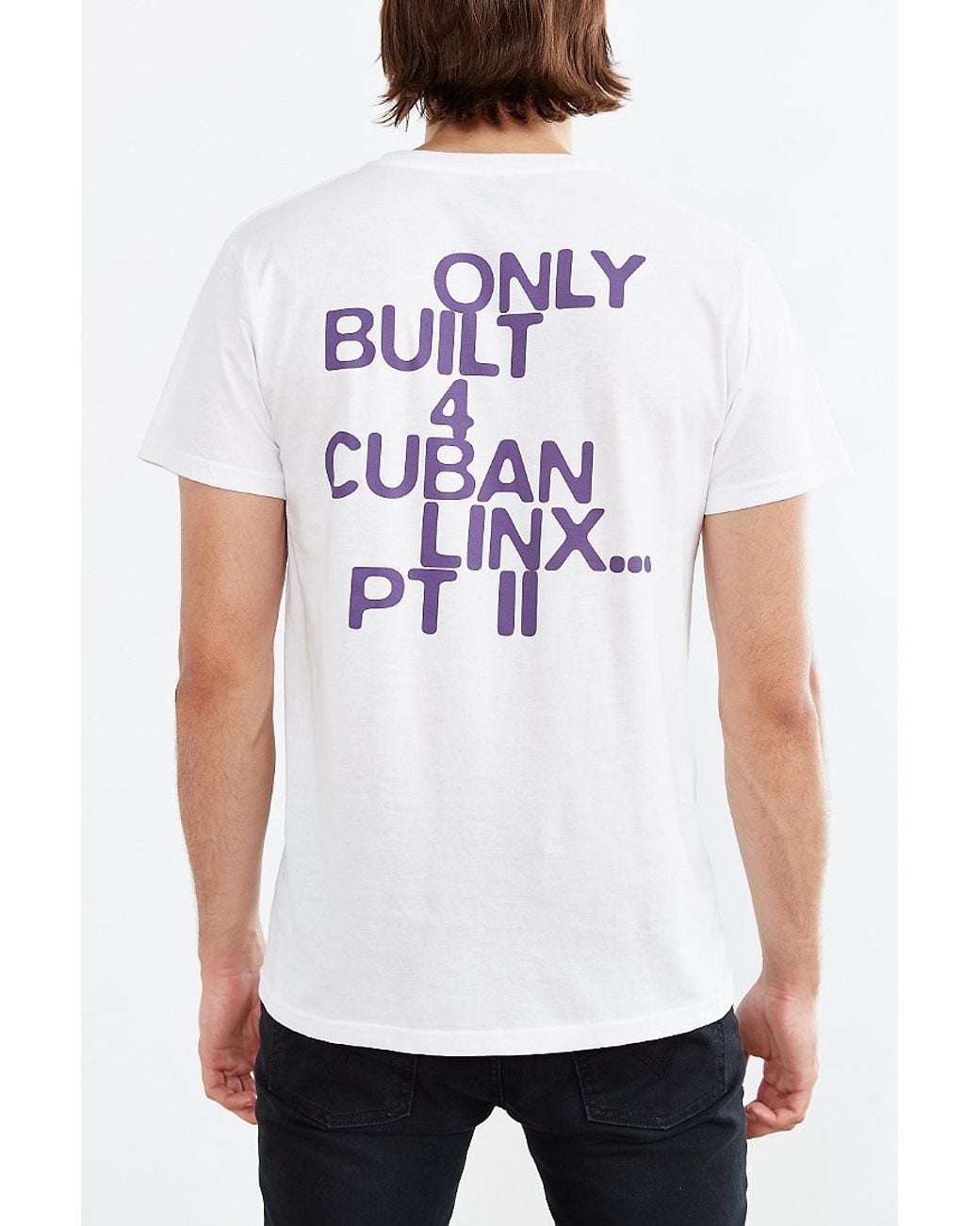 Urban Outfitters Raekwon Purple Tape Tee in White for Men | Lyst