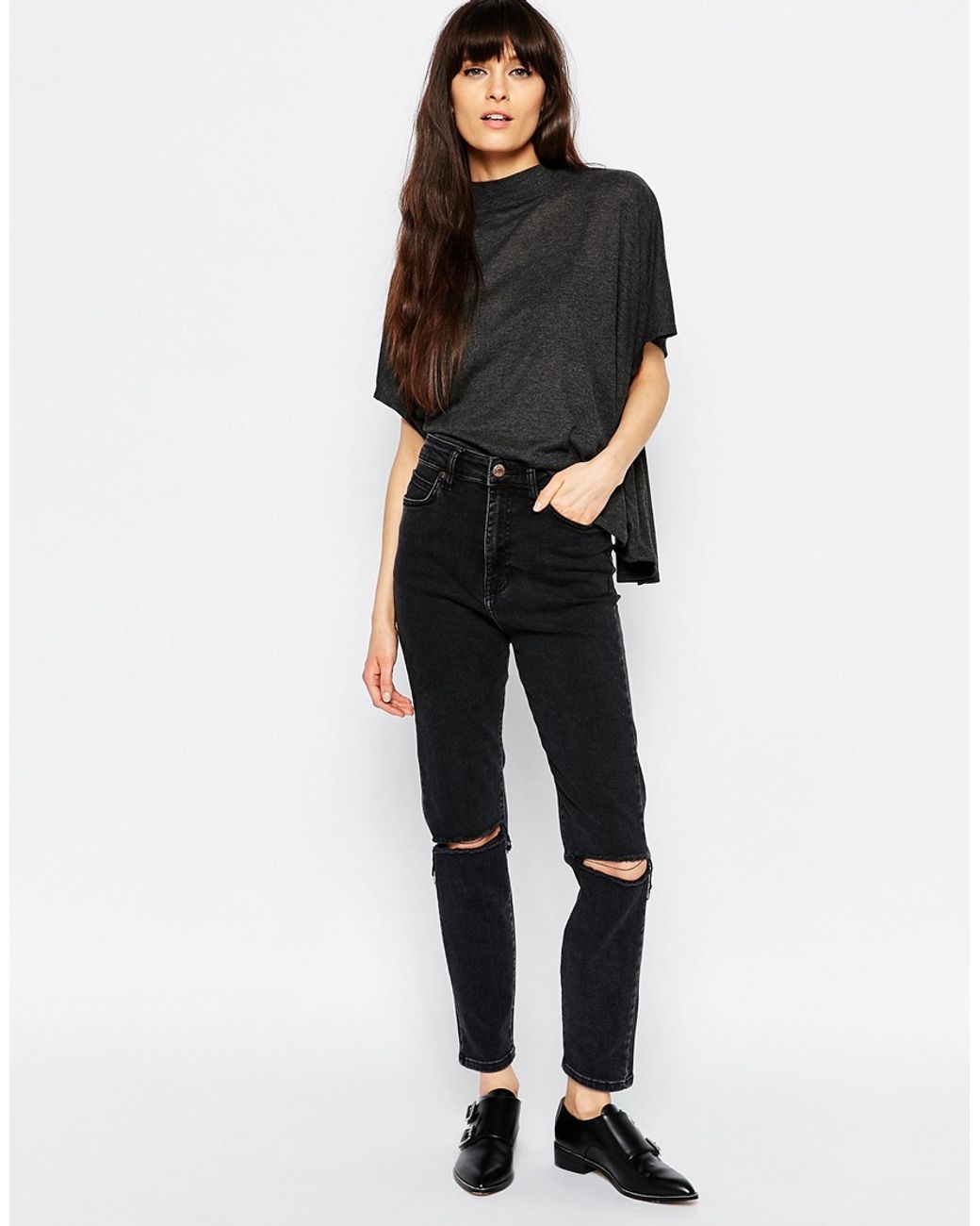 Dr. Denim Denim Cropa Cabana High Waist 