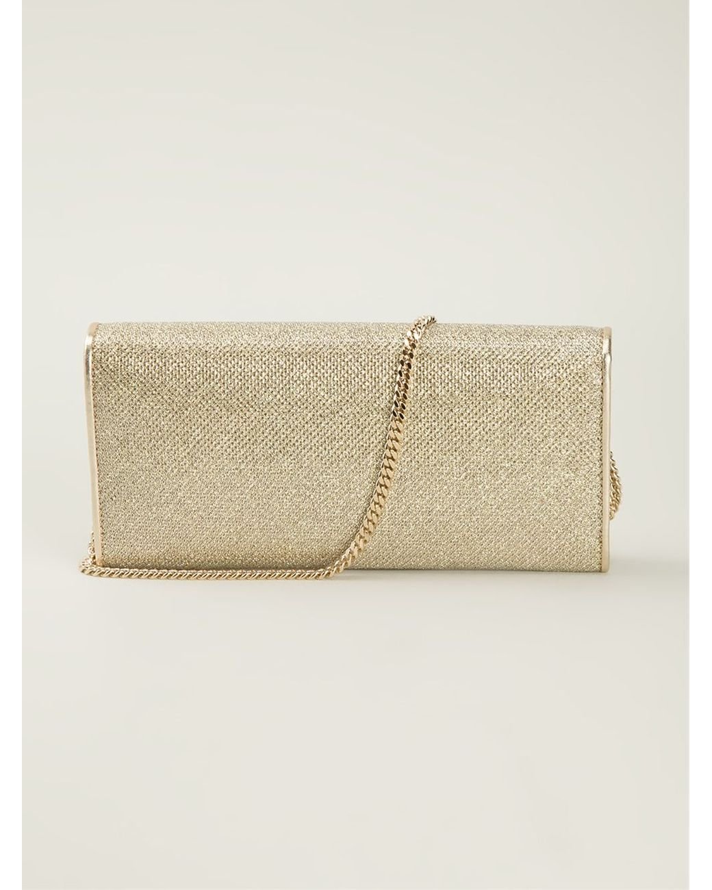 Jimmy choo milla glitter best sale clutch