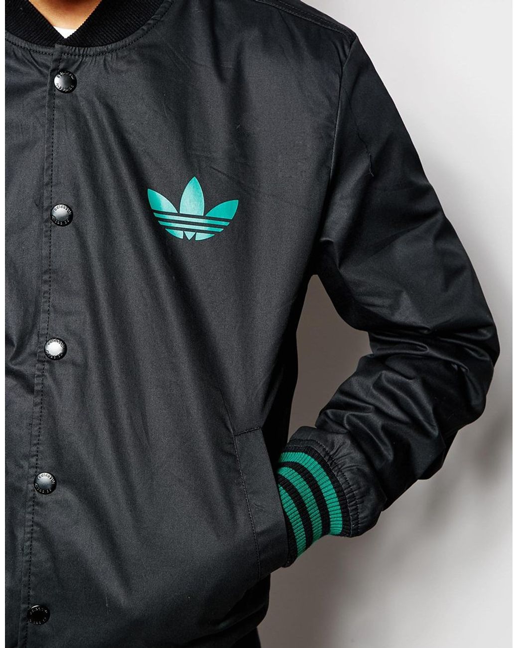 lilac Tighten peaceful adidas Bomber Jacket in Black for Men | Lyst