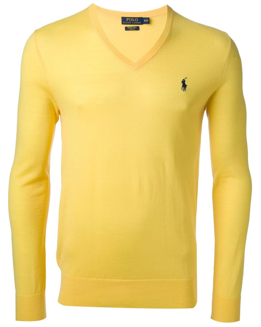 Mens yellow polo sweater hotsell