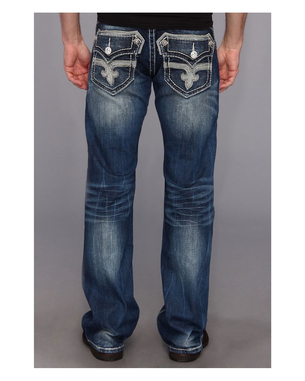 Rock Revival Dan B26 Bootcut in Blue for Men