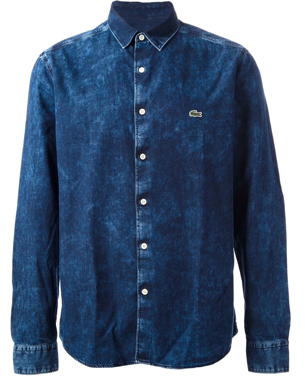 Lacoste L!ive Denim Shirt in Blue for Men | Lyst