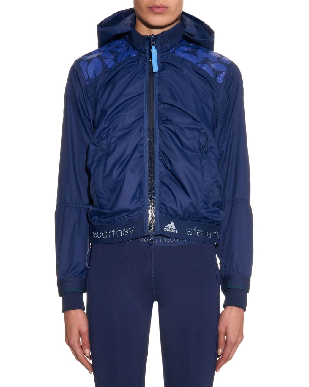 adidas By Stella McCartney Printed-Shoulder Performance Jacket in Blue |  Lyst