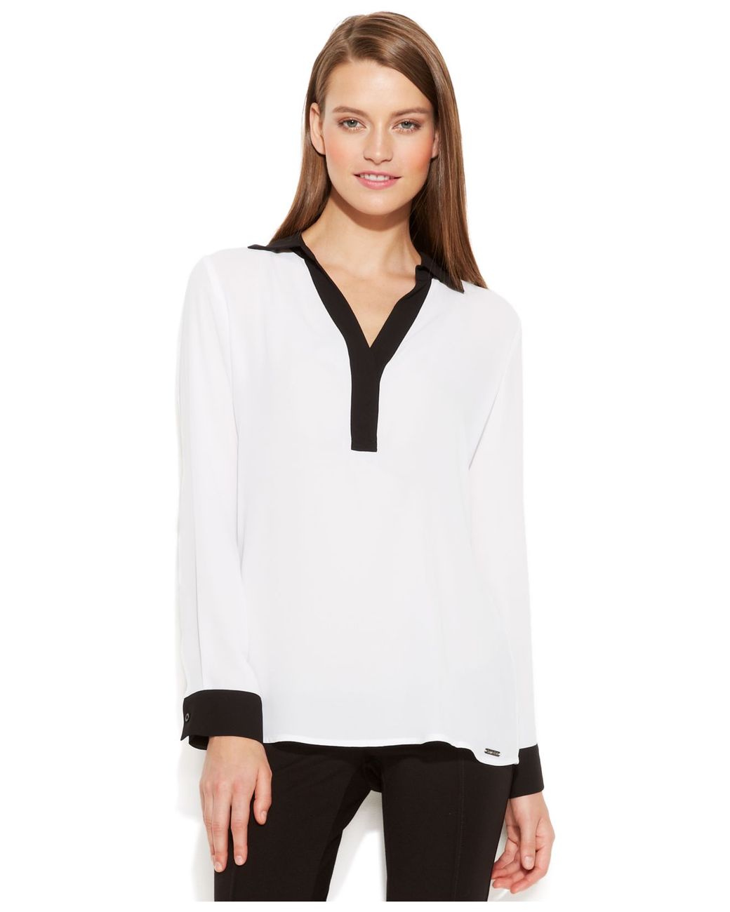 Calvin klein best sale blouses macys