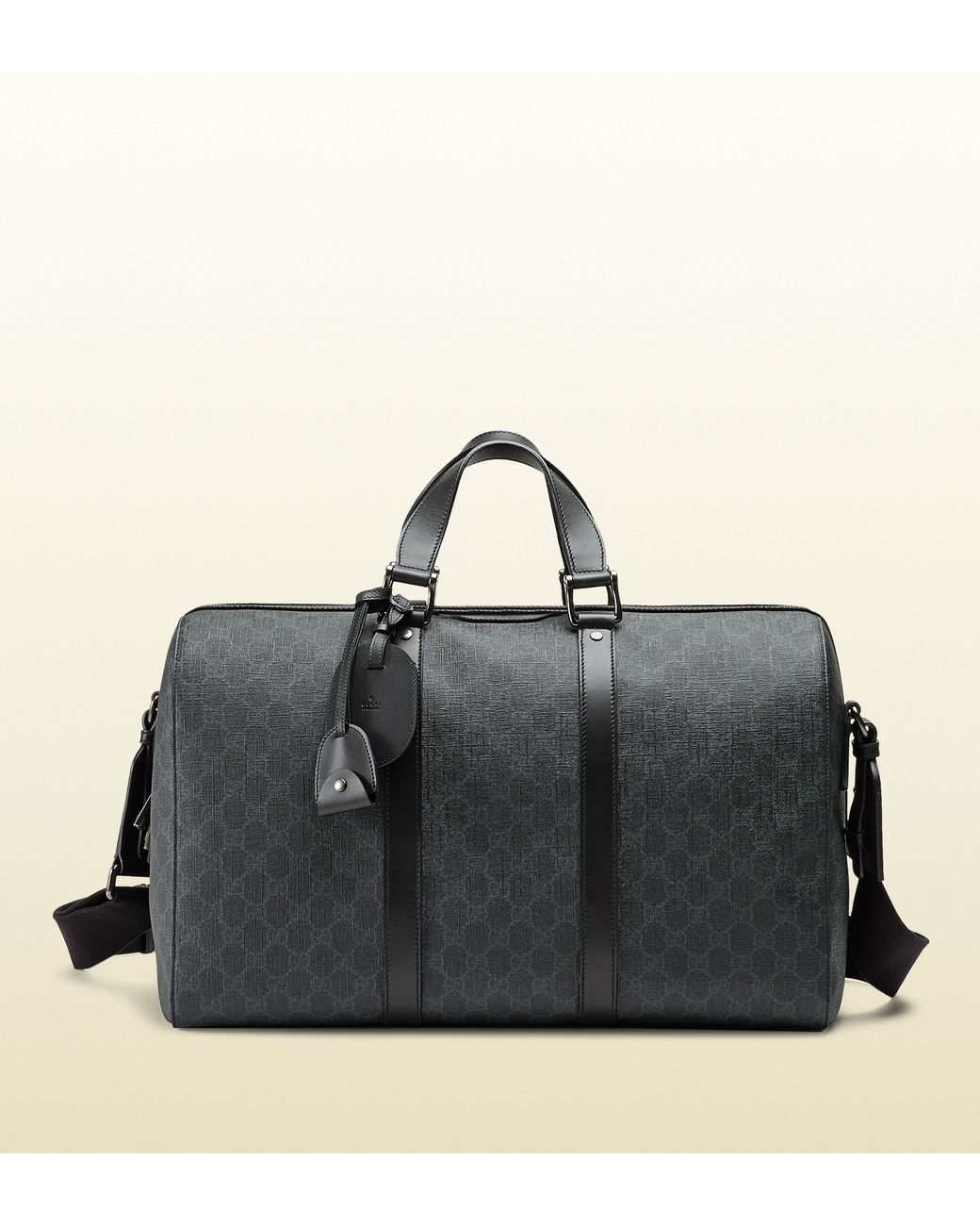 Gucci Gg Supreme Canvas Carry-on Duffle Bag in Black for Men | Lyst