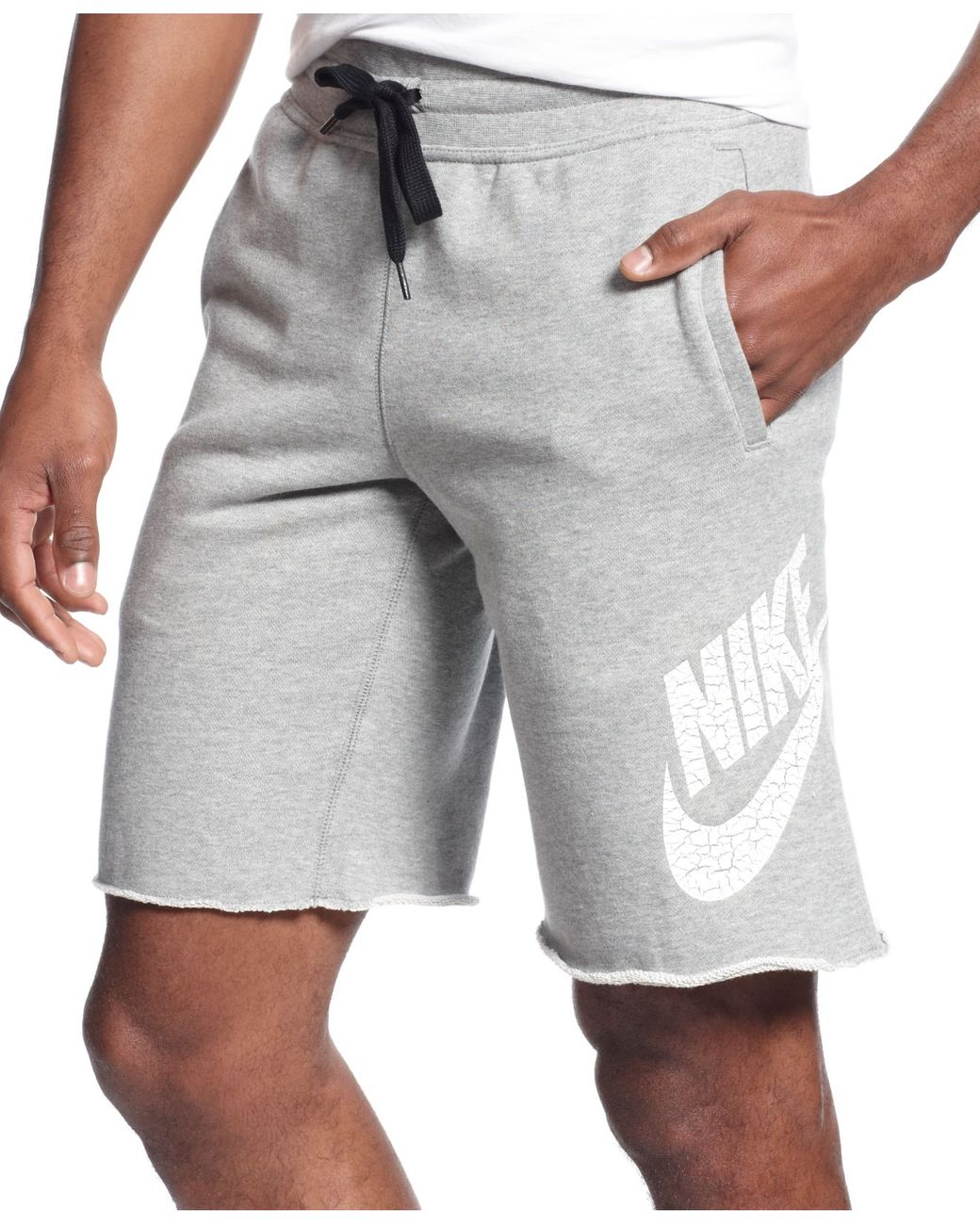 Nike Aw77 Alumni Shorts in Gray for Men | Lyst