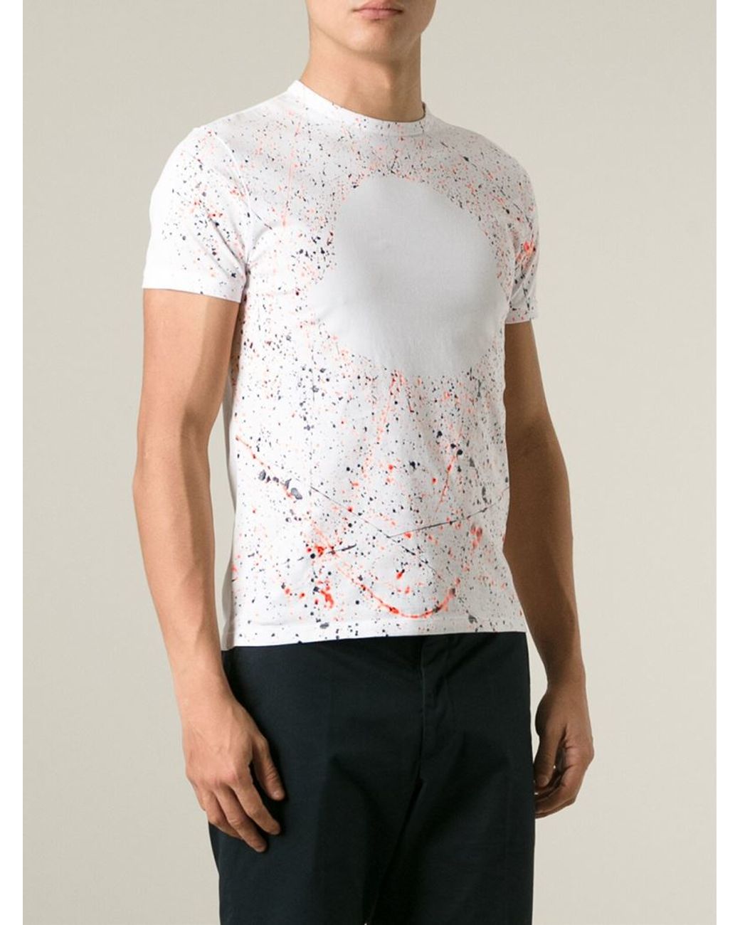 moncler paint splatter t shirt