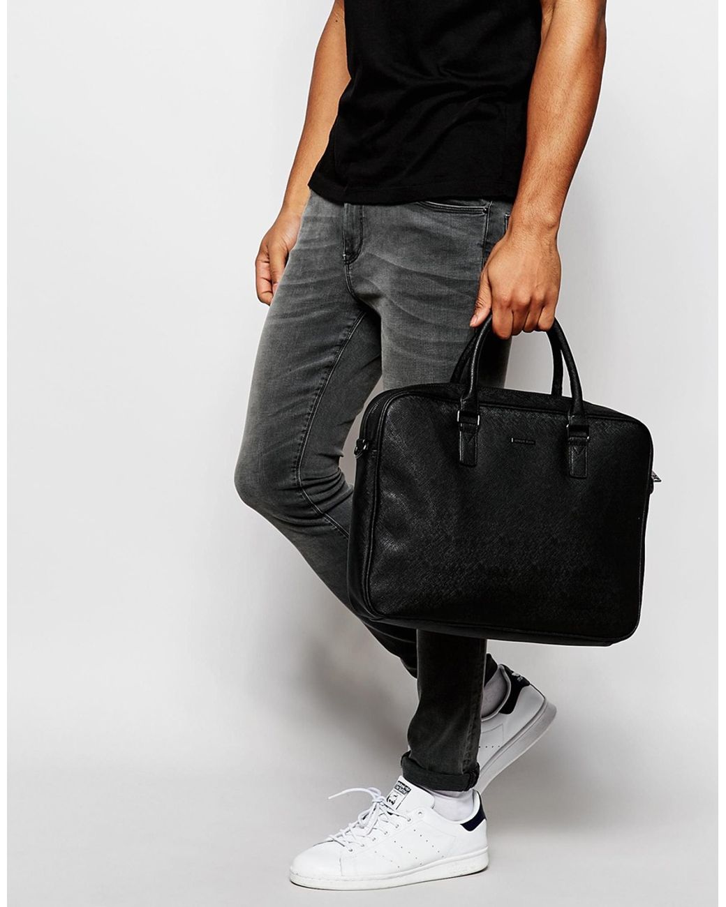 Armani Jeans Laptop Bag In Faux 
