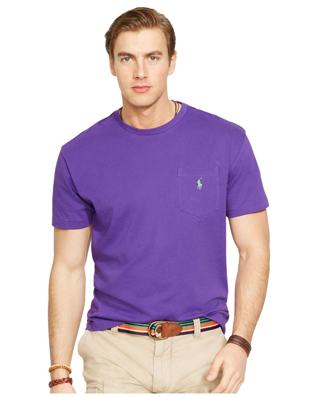 Purple ralph lauren t shirt on sale