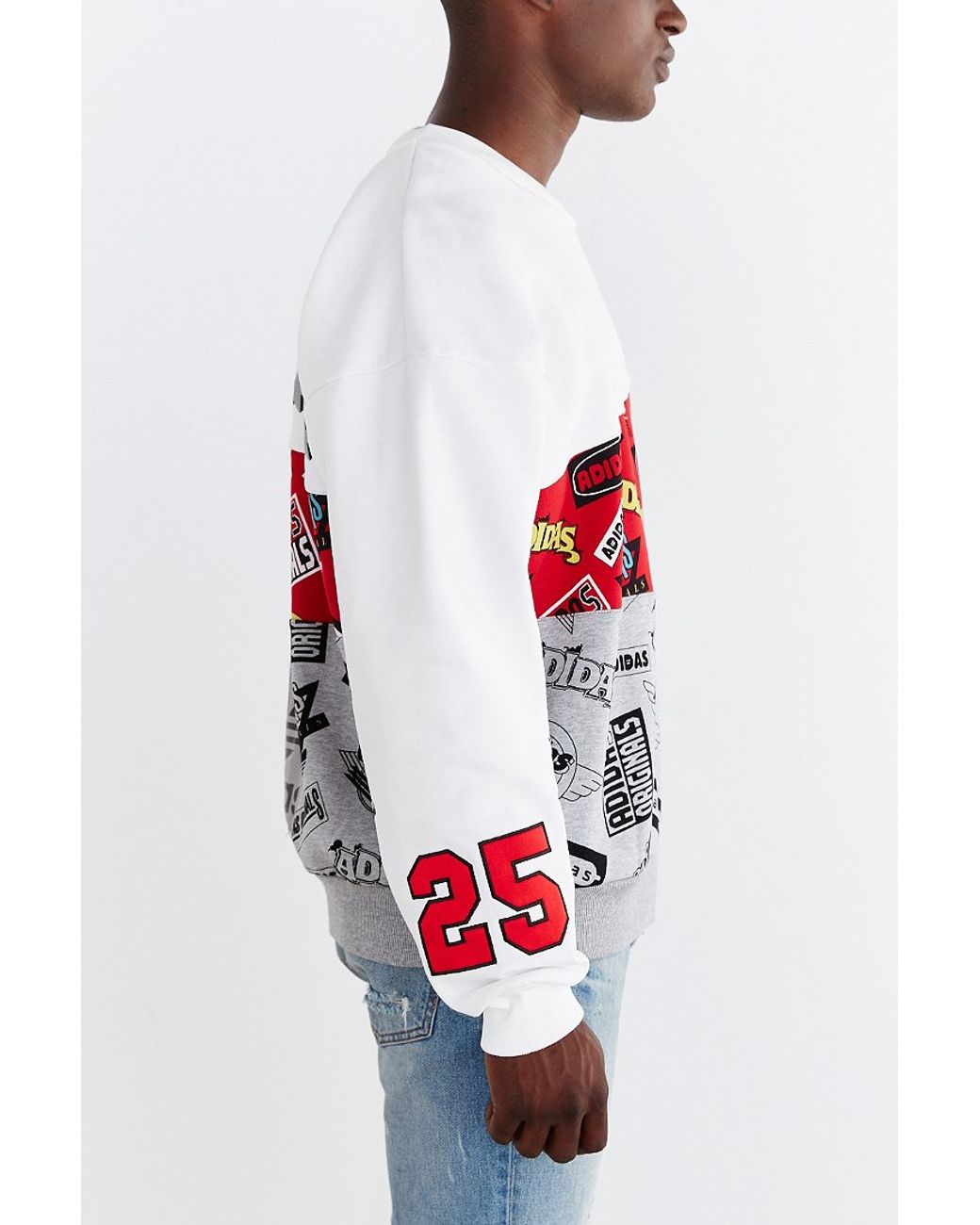 adidas Originals X Nigo Jams Blocked Sweatshirt in White for Men