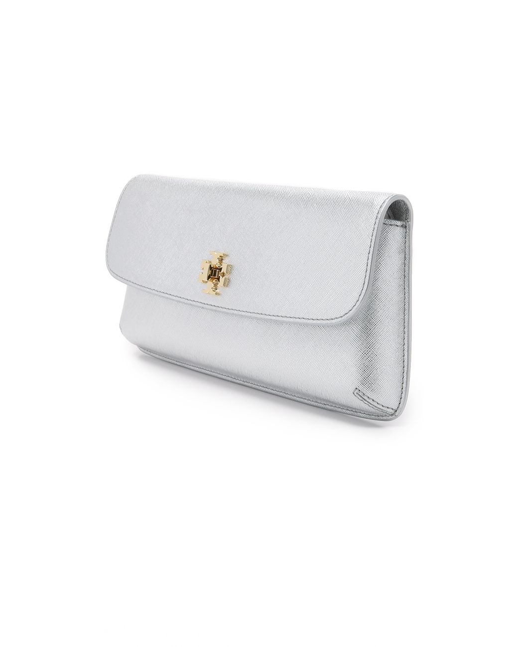 Silver tory burch clearance clutch