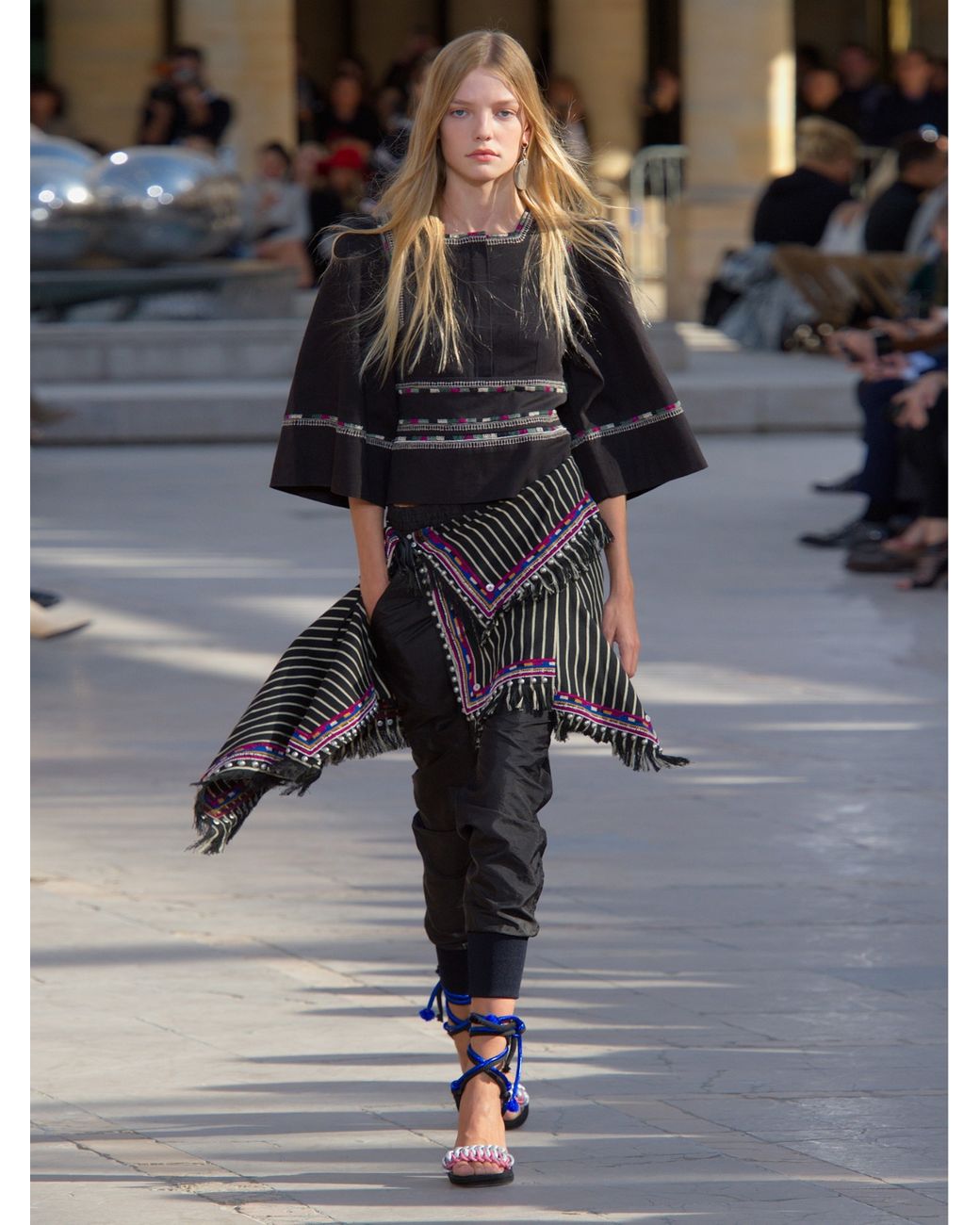 Isabel Marant Raffi And Embroidered Skirt in | Lyst