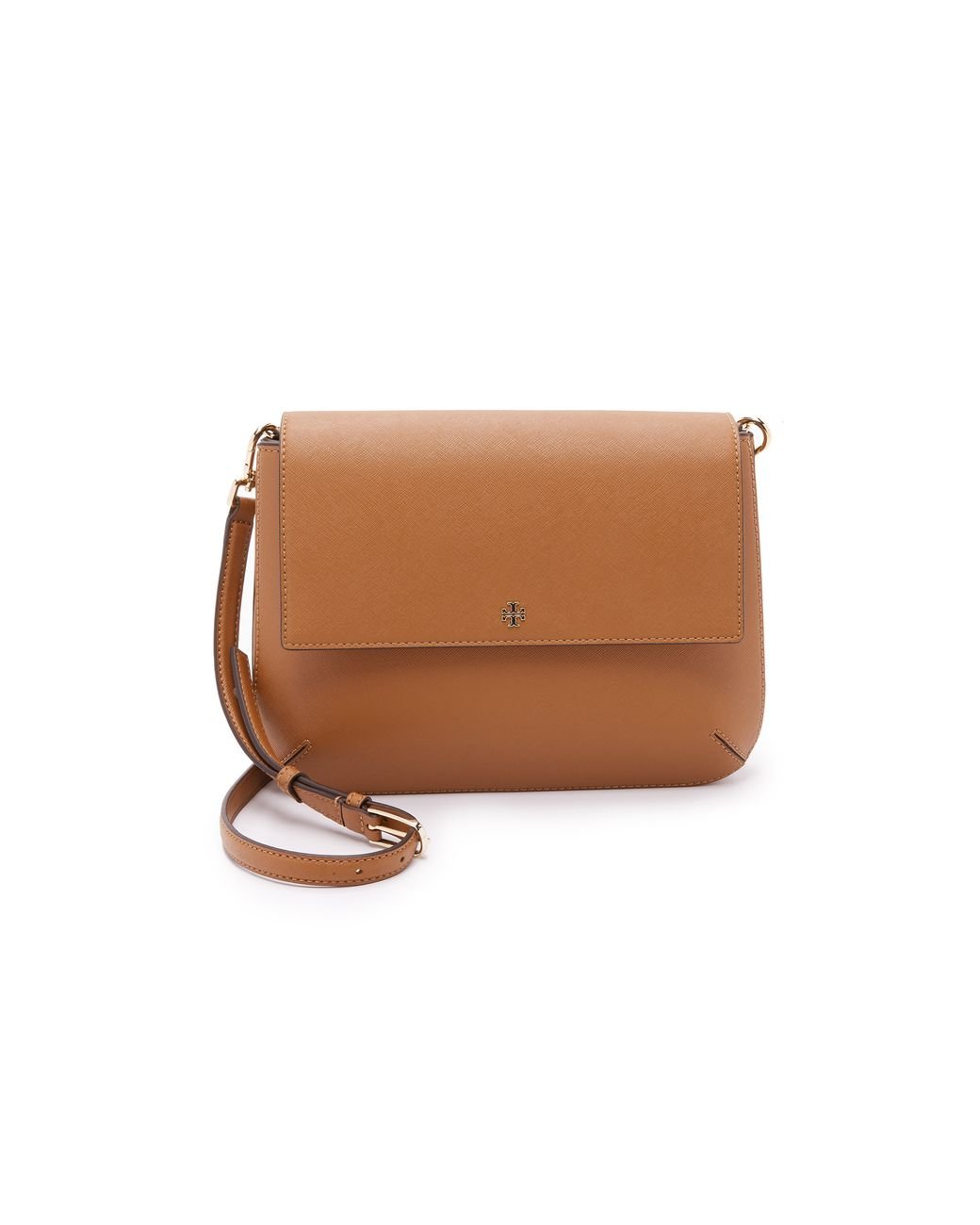 Tory Burch Robinson Messenger Bag in Brown | Lyst