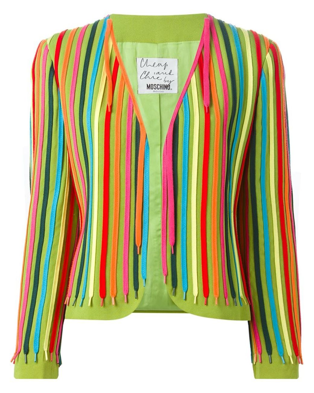 moschino shoe print coat