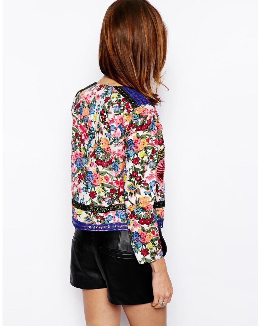 Asos store embroidered jacket