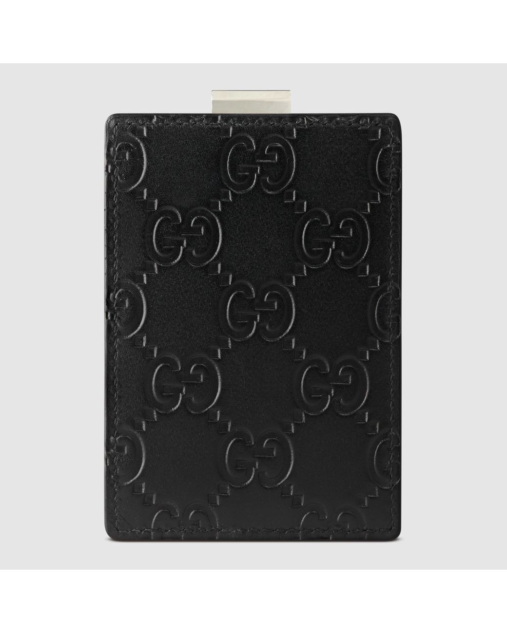 Gucci Gg Marmont Leather Money Clip In Black